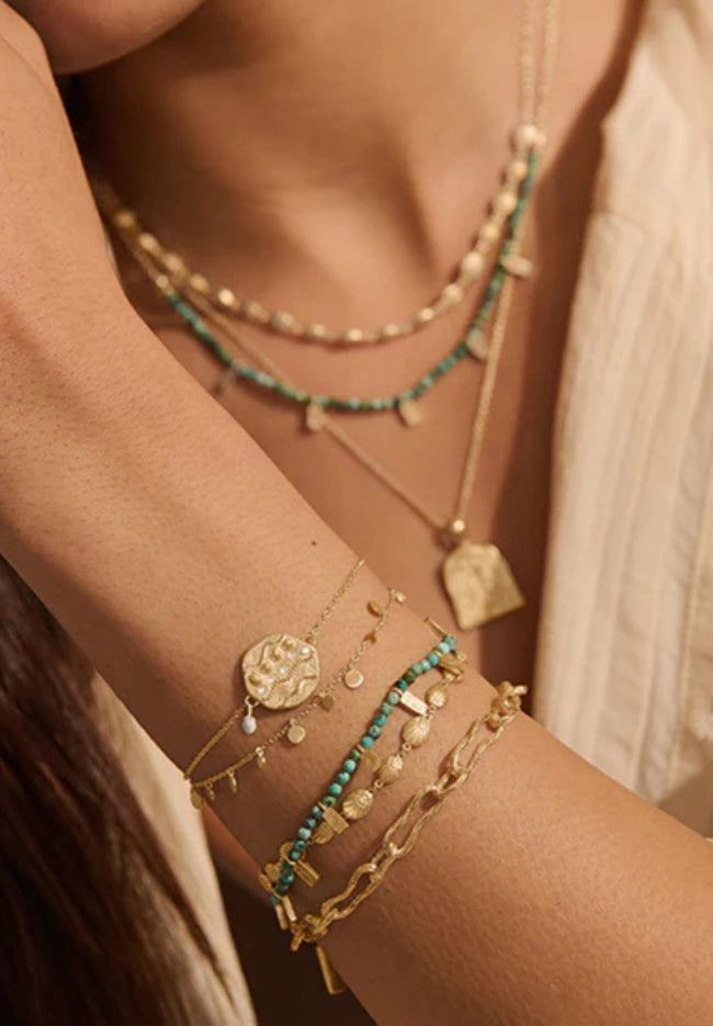 Ocean Dreamer Bracelet - 18KT Yellow Gold Plate-Murkani-P&amp;K The General Store