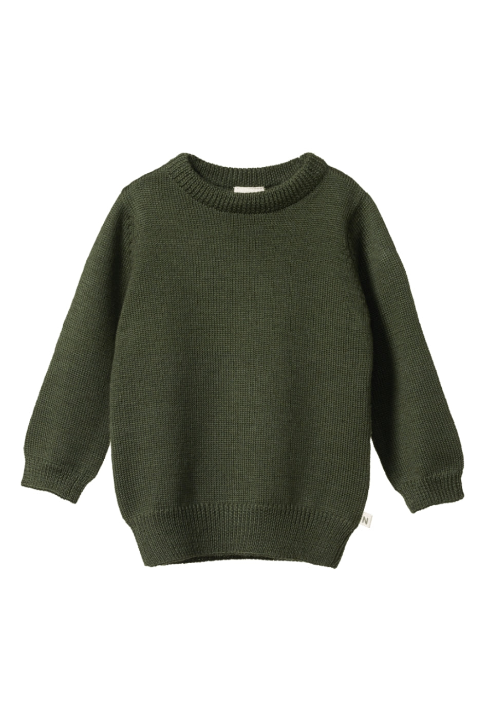 Merino Knit Pullover - Thyme-NATURE BABY-P&K The General Store