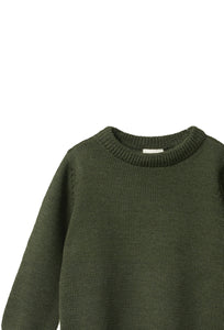 Merino Knit Pullover - Thyme-NATURE BABY-P&amp;K The General Store