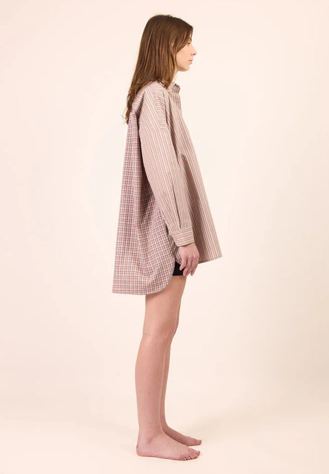 Billie Shirt - Tan Stripe-PHARLAIN-P&amp;K The General Store