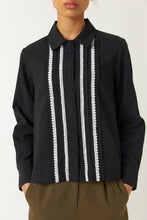 Load image into Gallery viewer, Pintucked Shirt - Black-SYLVESTER-P&amp;K The General Store

