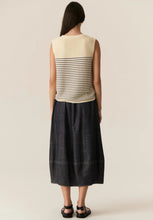 Load image into Gallery viewer, Jules Tank - Ivory/Blue-POL-P&amp;K The General Store
