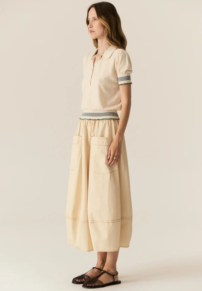 Lask Knit Polo - Green-POL-P&amp;K The General Store