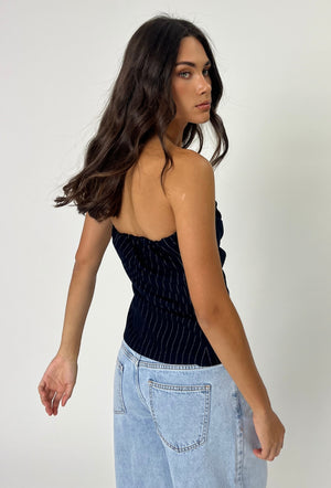 Everley Bodice - Midnight Stripe-REMAIN-P&amp;K The General Store