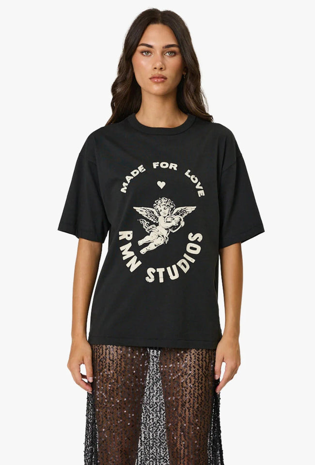 Lovestruck Tee - Washed Black-REMAIN-P&amp;K The General Store