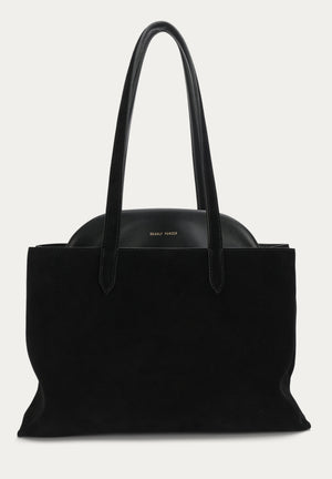 Mr Vault Tote - Black Suede-DEADLY PONIES-P&amp;K The General Store