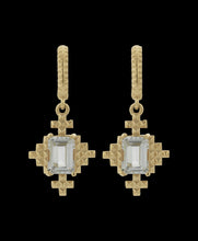 Load image into Gallery viewer, Reya Earrings - 22k Gold Plate with White Topaz-ZOE &amp; MORGAN-P&amp;K The General Store
