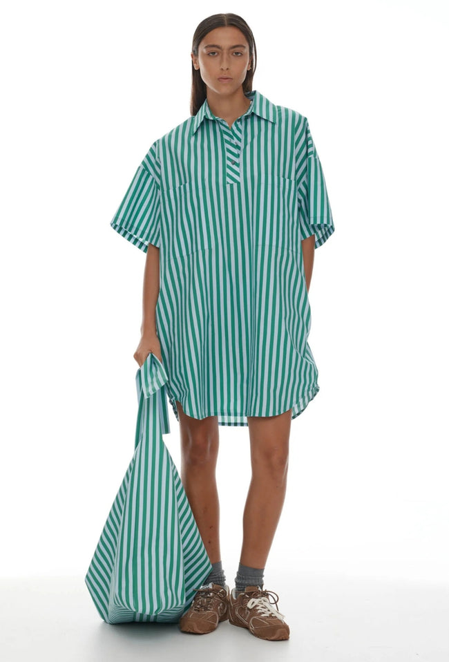 Holger Shirt - Grass Green + Light Blue-RICOCHET-P&amp;K The General Store