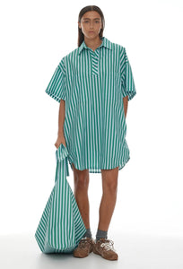 Holger Shirt - Grass Green + Light Blue-RICOCHET-P&amp;K The General Store