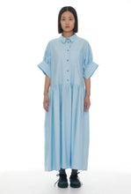 Load image into Gallery viewer, Joni Shirt Dress - Light Blue-RICOCHET-P&amp;K The General Store
