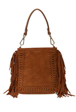 Load image into Gallery viewer, Coco Mini Bag Tan Suede + Fringe-SABEN-P&amp;K The General Store
