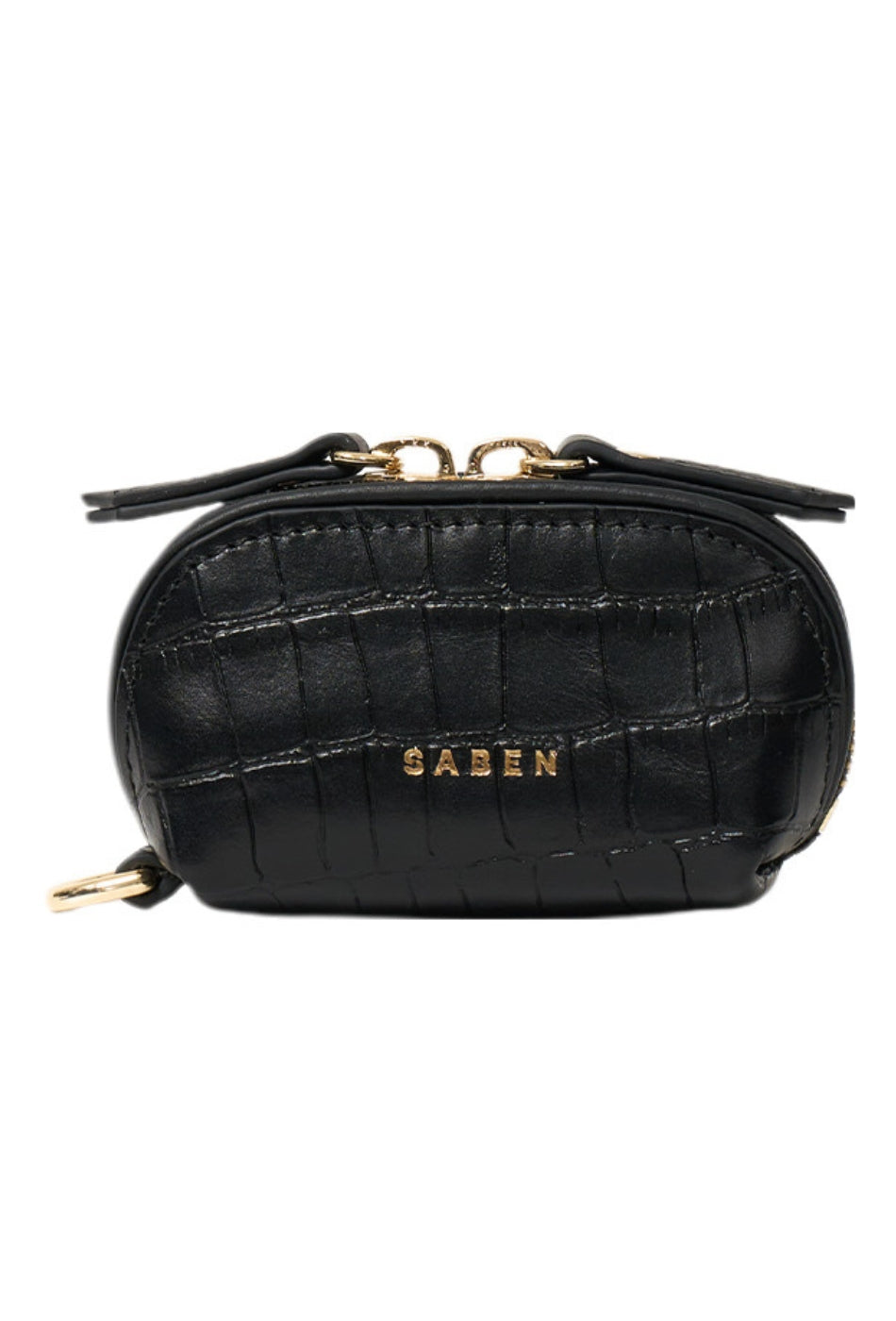 Tarin Airpod Pouch - Black Croc-SABEN-P&K The General Store