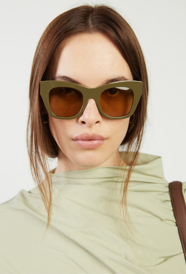 Sunglasses - Sloan Olive-SABEN-P&amp;K The General Store