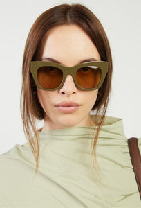 Sunglasses - Sloan Olive-SABEN-P&amp;K The General Store