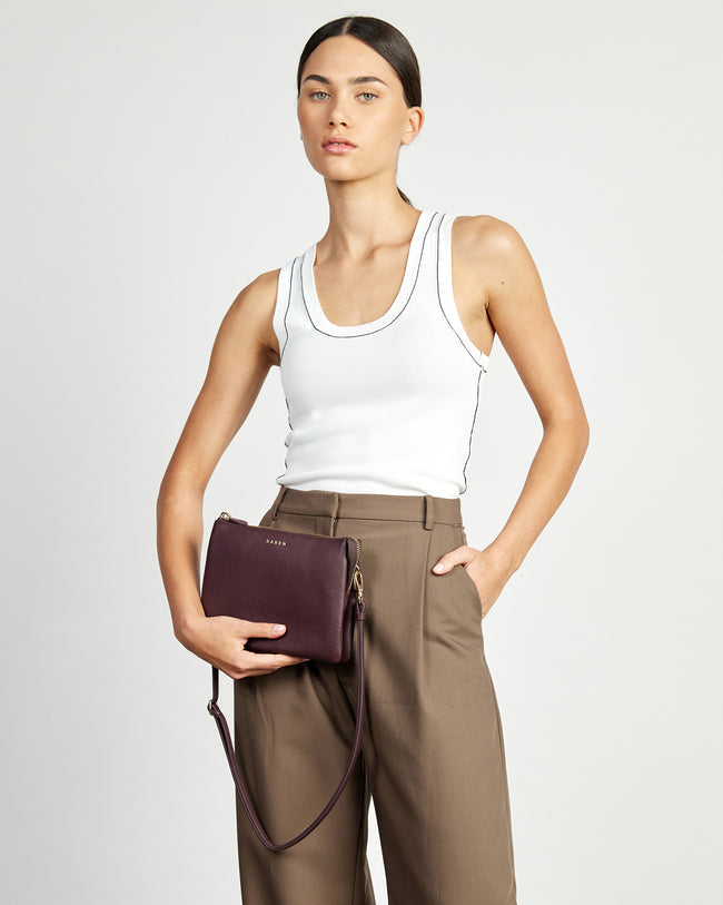 Tilly's Big Sis Crossbody - Merlot-SABEN-P&amp;K The General Store
