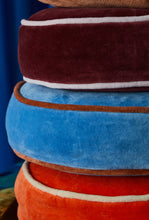 Load image into Gallery viewer, Castilo Round Velvet Cushion - Port-SAGE AND CLARE-P&amp;K The General Store
