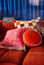 Load image into Gallery viewer, Castilo Round Velvet Cushion - Aperol-SAGE AND CLARE-P&amp;K The General Store
