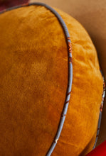 Load image into Gallery viewer, Castilo Round Velvet Cushion - Ginger-SAGE AND CLARE-P&amp;K The General Store
