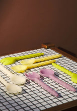 Load image into Gallery viewer, Rose Salad Servers - Orchid

