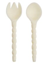 Load image into Gallery viewer, Rose Salad Servers - Pearl
