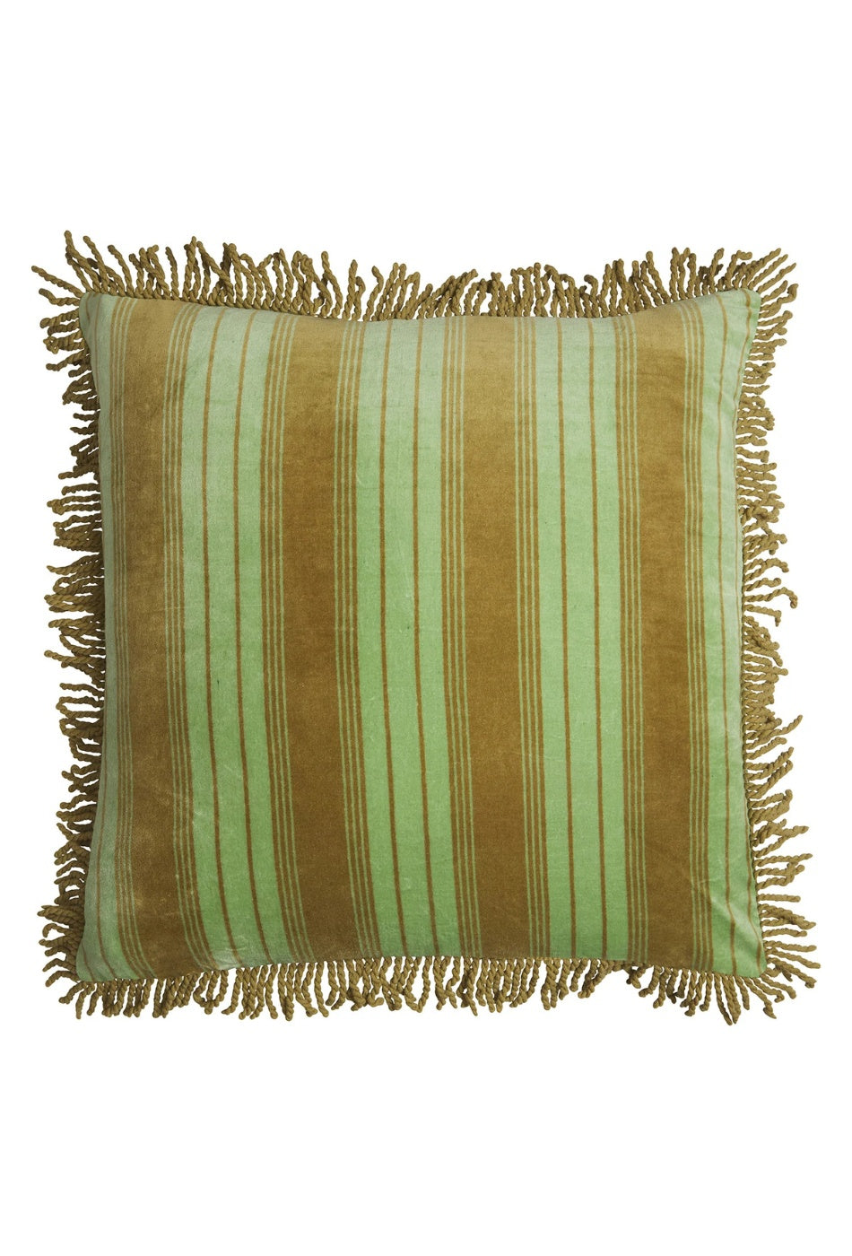 Brigitte Velvet Cushion - Olive Feather Insert-SAGE AND CLARE-P&K The General Store