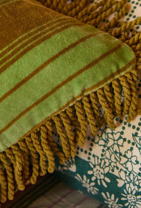 Brigitte Velvet Cushion - Olive Feather Insert-SAGE AND CLARE-P&amp;K The General Store