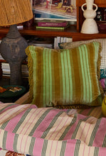 Load image into Gallery viewer, Brigitte Velvet Cushion - Olive Feather Insert-SAGE AND CLARE-P&amp;K The General Store
