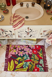 Genevieve Bath Mat - Mahogany-SAGE AND CLARE-P&amp;K The General Store