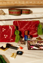 Load image into Gallery viewer, Lucia Terry Pouch - Crimson-SAGE AND CLARE-P&amp;K The General Store
