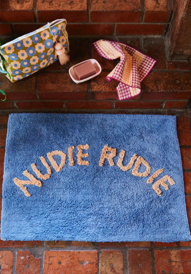 Nudie Rudie Bath Mat - Cornflower-SAGE AND CLARE-P&amp;K The General Store