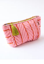 Load image into Gallery viewer, Velvet Toiletry Bag - Wategos Soiree Stripe-KIP &amp; CO-P&amp;K The General Store
