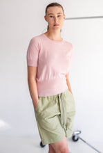 Load image into Gallery viewer, Merino High Rib T-Shirt - Lychee-STANDARD ISSUE-P&amp;K The General Store
