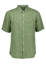 Load image into Gallery viewer, Camp Vibes Linen Mens SS Shirt - Clover Light Taupe-SWANNDRI-P&amp;K The General Store

