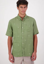 Load image into Gallery viewer, Camp Vibes Linen Mens SS Shirt - Clover Light Taupe-SWANNDRI-P&amp;K The General Store
