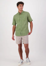 Load image into Gallery viewer, Camp Vibes Linen Mens SS Shirt - Clover Light Taupe-SWANNDRI-P&amp;K The General Store
