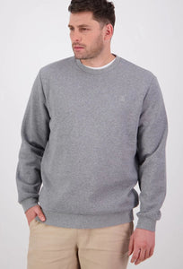 Fundamentals Crew - Mid Marle Grey-SWANNDRI-P&amp;K The General Store