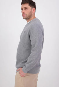 Fundamentals Crew - Mid Marle Grey-SWANNDRI-P&amp;K The General Store