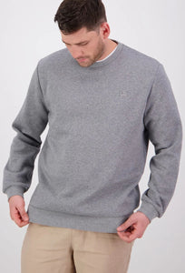 Fundamentals Crew - Mid Marle Grey-SWANNDRI-P&amp;K The General Store