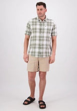 Load image into Gallery viewer, Greerton Mens SS Shirt - Olive Grid-SWANNDRI-P&amp;K The General Store
