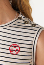 Load image into Gallery viewer, Nautical Tank Top - Oatmeal-SYLVESTER-P&amp;K The General Store
