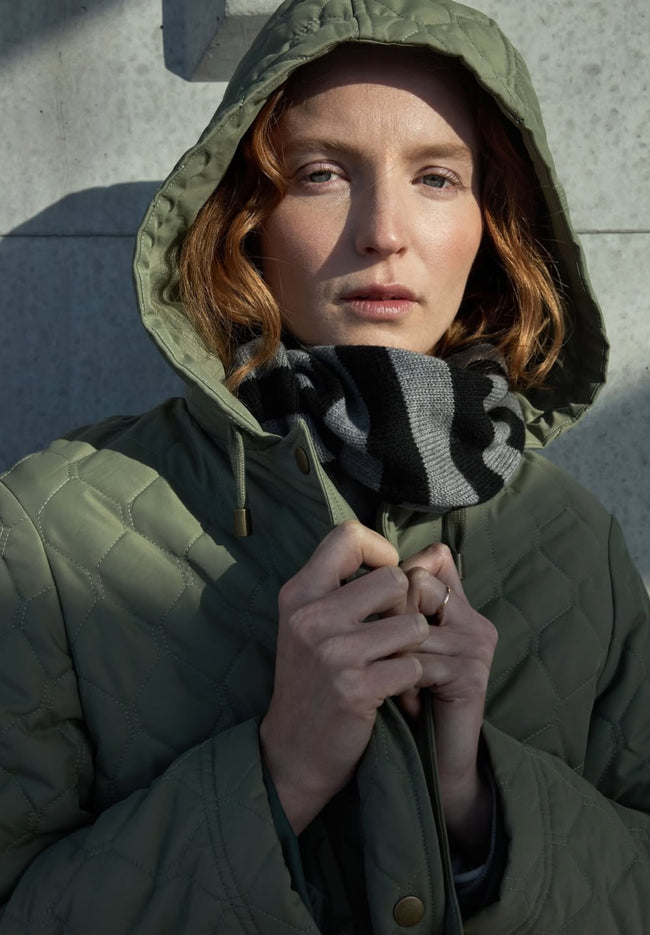 Quilted Cropped Parka - Sage-SYLVESTER-P&amp;K The General Store