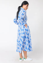 Load image into Gallery viewer, Wallpaper Shirt Dress - Blue-SYLVESTER-P&amp;K The General Store
