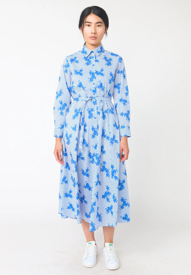 Wallpaper Shirt Dress - Blue-SYLVESTER-P&amp;K The General Store