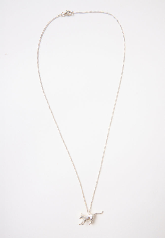 Alley Cat Necklace - Silver-SYLVESTER-P&amp;K The General Store