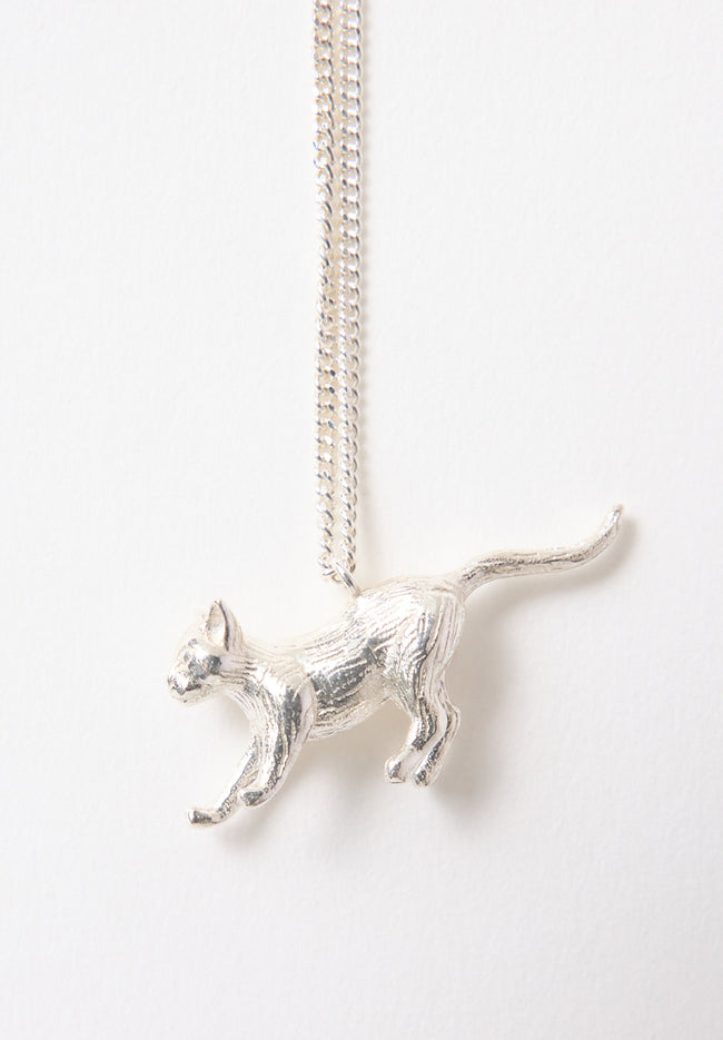 Alley Cat Necklace - Silver-SYLVESTER-P&amp;K The General Store