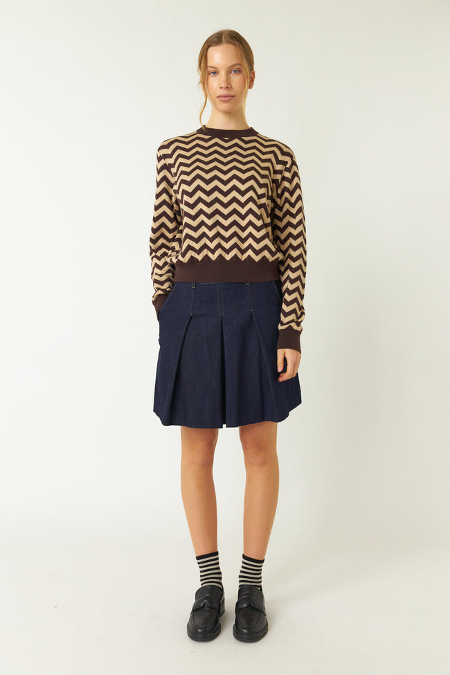 Twin Peaks Jumper - Espresso/Sand-SYLVESTER-P&amp;K The General Store