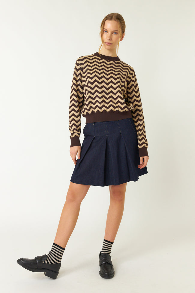 Twin Peaks Jumper - Espresso/Sand-SYLVESTER-P&amp;K The General Store