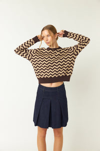 Twin Peaks Jumper - Espresso/Sand-SYLVESTER-P&amp;K The General Store