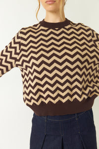 Twin Peaks Jumper - Espresso/Sand-SYLVESTER-P&amp;K The General Store