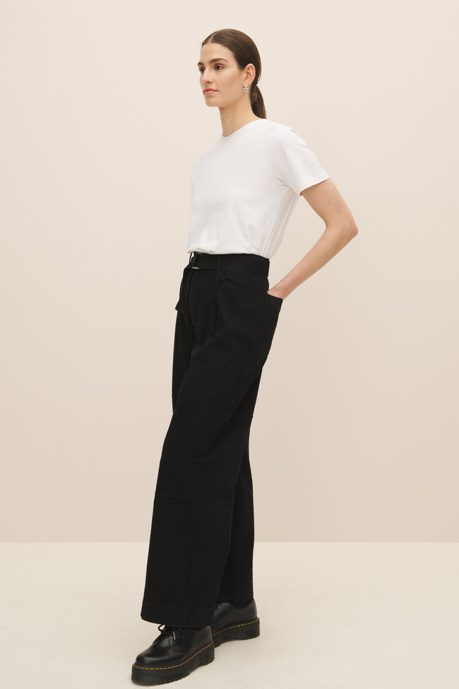 Atelier Pant - Black Denim-KOWTOW-P&amp;K The General Store